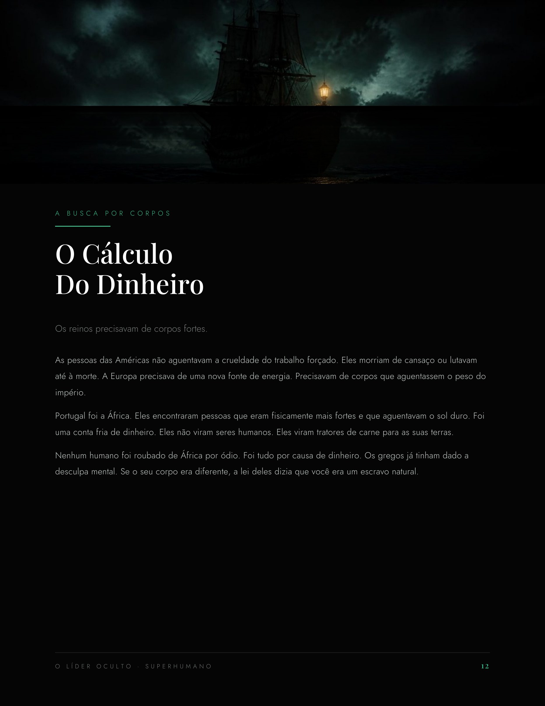 Página do livro O Líder Oculto — a história dos impérios