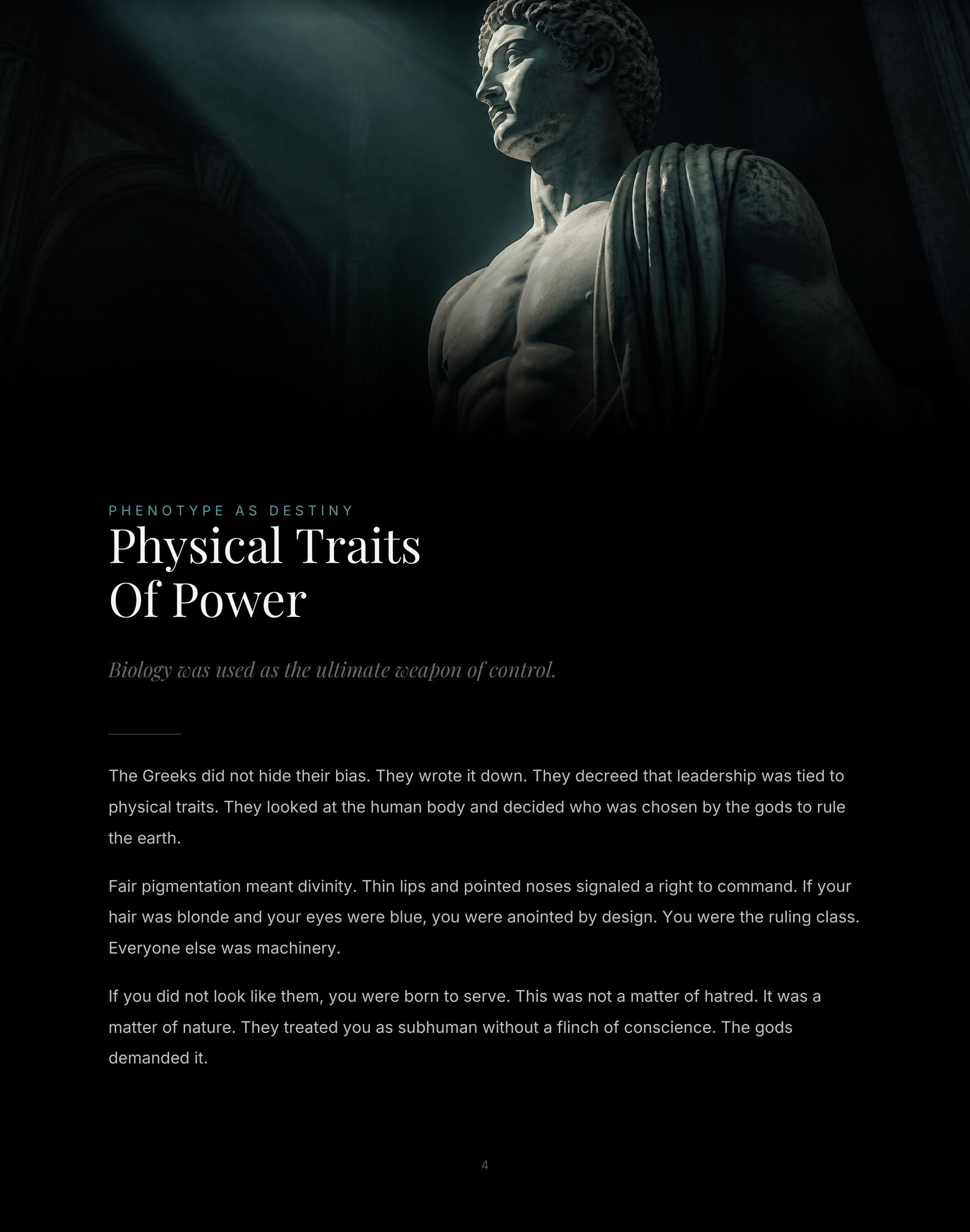 Sample page from The Hidden Leader — Physical Traits Of Power